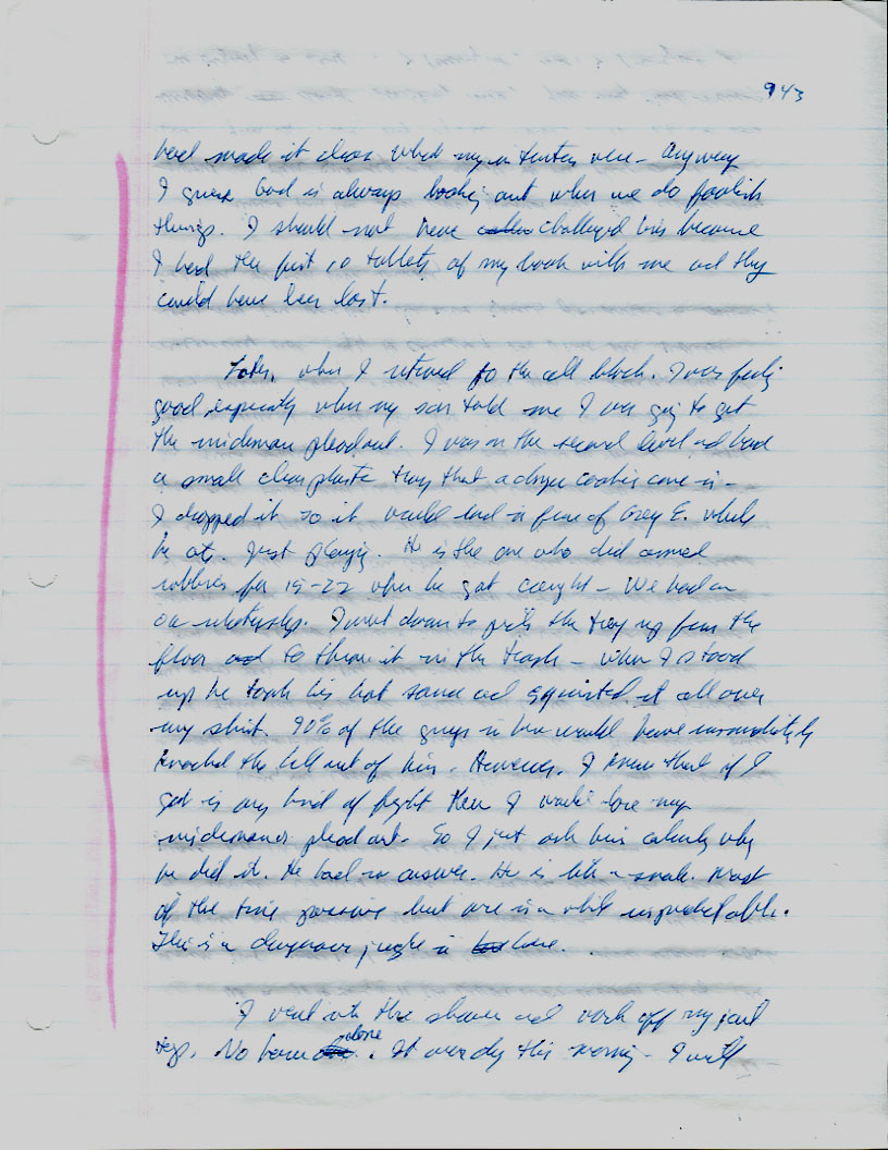 Dr John WorldPeace 2008 Prison Journal